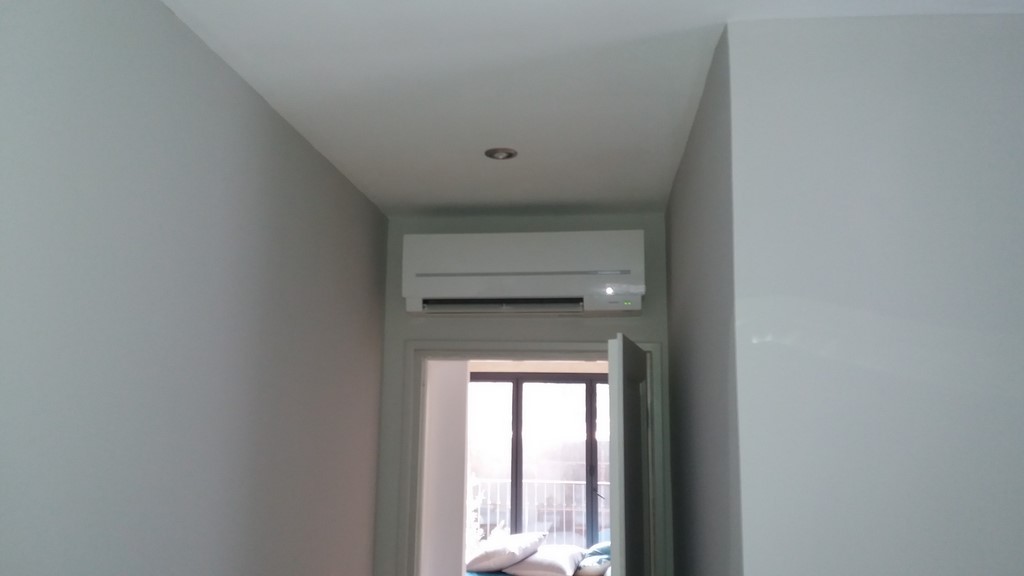 installation d'un split dans une maison de charme