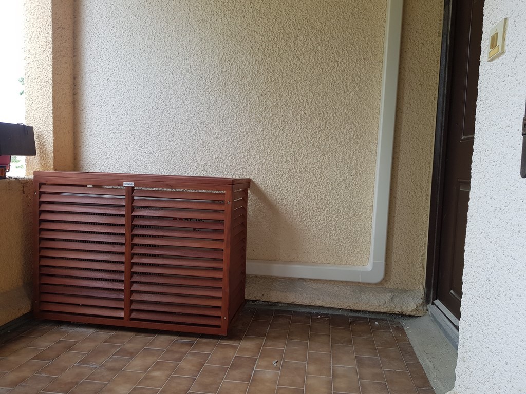 meuble climatisation bois