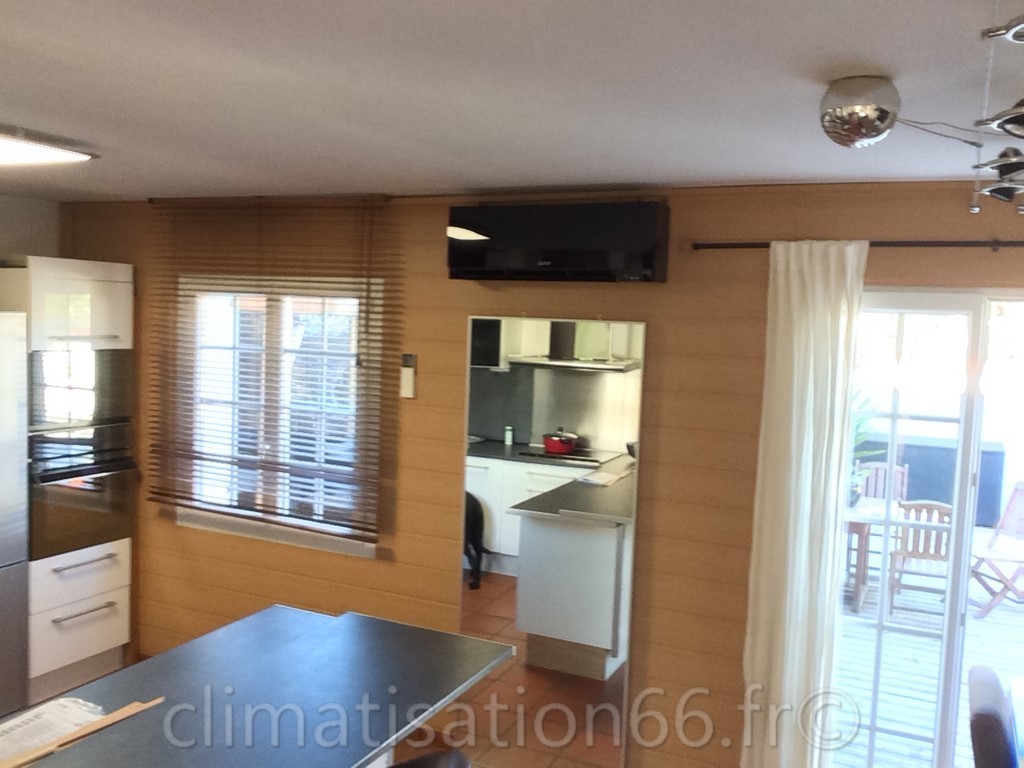 climatisation design noire mitsubishi