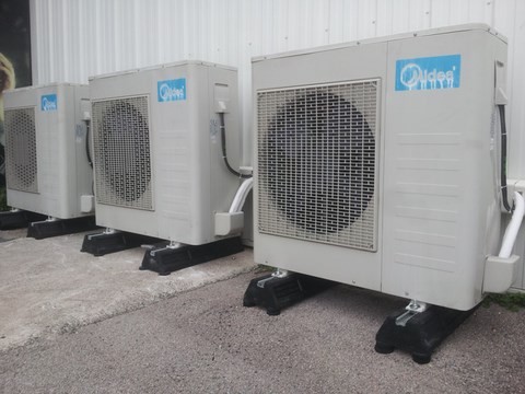 installation 3 groupes pour espace de vente