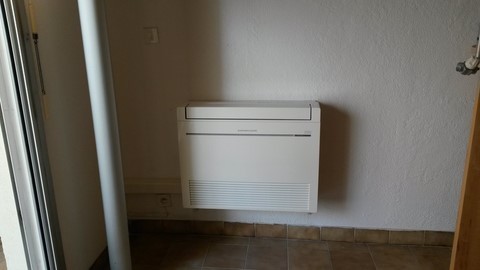 console mitsubishi en rénovation dans villa