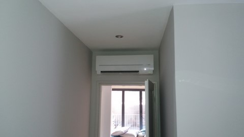 installation d'un split dans une maison de charme