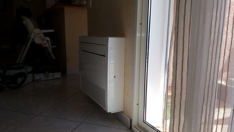 climatisation encastrée console