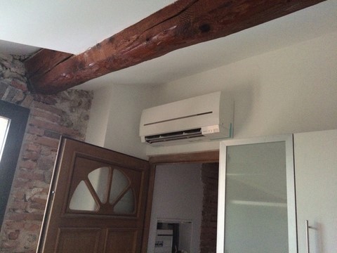 installateur clim dans mas ancien